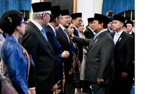 Wapres Gibran Hadiri Pelantikan Sejumlah Pejabat Negara di Istana Negara