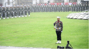 Hujan Tak Surutkan Semangat Pasukan Ikuti Gladi Kotor HUT RI di Istana