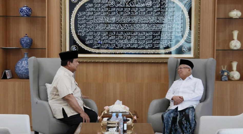 Presiden Prabowo Sambangi Kediaman KH. Ma’ruf Amin: Silaturahmi Penuh Keakraban