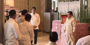 Prabowo Saksikan Penyerahan Uang Rp13,2 Triliun Kasus Korupsi Ekspor CPO